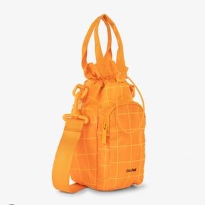 Calpak water bottle holder in orange grid (sold out color)